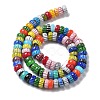 Handmade Millefiori Lampwork Beads Strands LAMP-F035-05-2