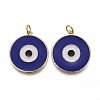 Brass Enamel Pendants KK-F821-48B-2
