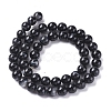 Natural Black Agate Beads Strands X-G-G582-8mm-60-2