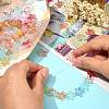 100Pcs Two Tone Transparent Glass Beads GLAA-CJ0001-84-4