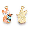 Painted Alloy Pendants PALLOY-P288-05G-08-1