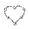 Stainless Steel Color 304 Stainless Steel Rhinestonet Pendants LS-STAS-Q312-02B-P-1