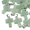 Natural Green Aventurine Pendants G-T080-12-1