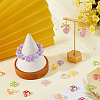72Pcs 12 Colors Hollow Acrylic Beads Caps DIY-SC0025-76-4