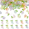 120Pcs Transparent Acrylic Pendants PALLOY-GA00026-1