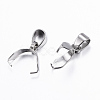 Tarnish Resistant 304 Stainless Steel Pendant Pinch Bails STAS-G179-08P-2