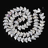 Electroplate Glass Beads Strands EGLA-N012-04H-2