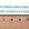 Anti-Tarnish Dyed Rondelle Glass Beads Strands LS-EGLA-T021-3mm-17-07-4