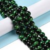 Natural Green Tiger Eye Beads Strands G-G099-10mm-6-2