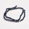Electroplate Glass Beads Strands EGLA-D020-3x2mm-35-3