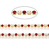 Brass Rhinestone Strass Chains CHC-N017-001A-A03-2