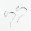 Brass Earring Hooks for Earring Designs KK-M142-01P-RS-1