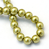 Baking Painted Pearlized Glass Pearl Round Bead Strands X-HY-Q003-6mm-43-4