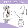 40Pcs 304 Stainless Steel Clip-on Earring Findings STAS-SP0001-23P-2