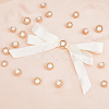 20Pcs 2 Style ABS Plastic Imitation Pearl Shank Buttons BUTT-DC0001-06KCG-5