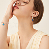 28PCS 7Colors Brass Cubic Zirconia Charms KK-DC0003-71-7