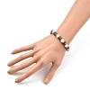 Natural Lava Rock(Dyed) Stretch Bracelets BJEW-JB05359-02-3