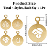 430 Stainless Steel Coffee Latte Art Molds AJEW-WH0038-40G-2