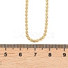2MM Brass Ball Chain Necklaces for Men Women X-NJEW-L012-04G-5