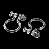 Resin Clip-on Earring Findings X1-FIND-H046-12-3