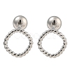 304 Stainless Steel Cartilage Earrings EJEW-B066-01H-P-1