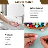 80Pcs Round Silicone Focal Beads SIL-SZ0001-24-13-4