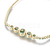 Adjustable Brass Micro Pave Cubic Zirconia Bolo Bracelets BJEW-F404-01C-G-3