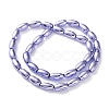 Electroplated Synthetic Non-magnetic Hematite Beads Strands G-C248-J01-8x12mm-3