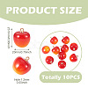 10Pcs Plastic Pendants KY-TADJ0001-01B-2