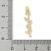 Brass Micro Pave Cubic Zirconia Pendants KK-M326-13C-G-3