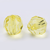 Transparent Acrylic Beads TACR-Q257-6mm-V21-3