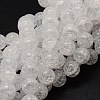 Crackle Glass Round Beads Strands CCG-E001-10mm-04-1