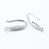 Anti-Tarnish Rhodium Plated 925 Sterling Silver X-STER-L054-03P-3