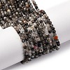 Natural Black Rutilated Quartz Beads Strands G-RM250104-C4-1