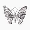 Tibetan Style Alloy Rhinestone Big Pendants PALLOY-E478-01AS-1