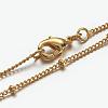 Brass Chain Necklaces MAK-F013-07G-2
