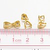 Brass Ice Pick Pinch Bails X-IFIN-KK08-G-3