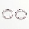 Platinum Color Brass Open Jump Rings X-JRC8mm-NF-2