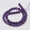 Natural Amethyst Round Bead Strands X-G-M304-18-8mm-2