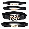 4Pcs 4 Style Imitation Leather Elastic Chain Belt AJEW-GA0006-22B-1
