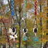 3Pcs Boho Macrame Wristlet Keychain Keying KEYC-SW00004-09-8