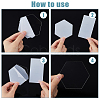 120Pcs 2 Style Transparent Acrylic Blank Place Cards AJEW-DC0001-28-5