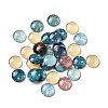Flatback Half Round/Dome Flower and Plants Pattern Glass Cabochons for DIY Projects X-GGLA-R026-20mm-15-1