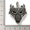 316 Surgical Stainless Steel Micro Pave Cubic Zirconia Pendants STAS-Z073-119AS-3