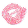 Baking Paint Crackle Glass Bead Strands CCG-S001-8mm-09-A-2