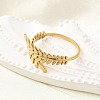 304 Stainless Steel Adjustable Open Cuff Rings for Women RJEW-U062-01B-G-2