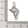 304 Stainless Steel Pendant Cabochon Settings STAS-H223-24AS-3