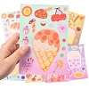 8Pcs PVC Self-Adhesive Stickers STIC-YW0001-06-3