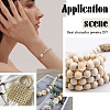 48 Pcs 12 Styles Unfinished Natural Wood European Beads WOOD-SC0001-31-5
