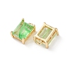 Brass Glass Charms KK-Z141-12G-3